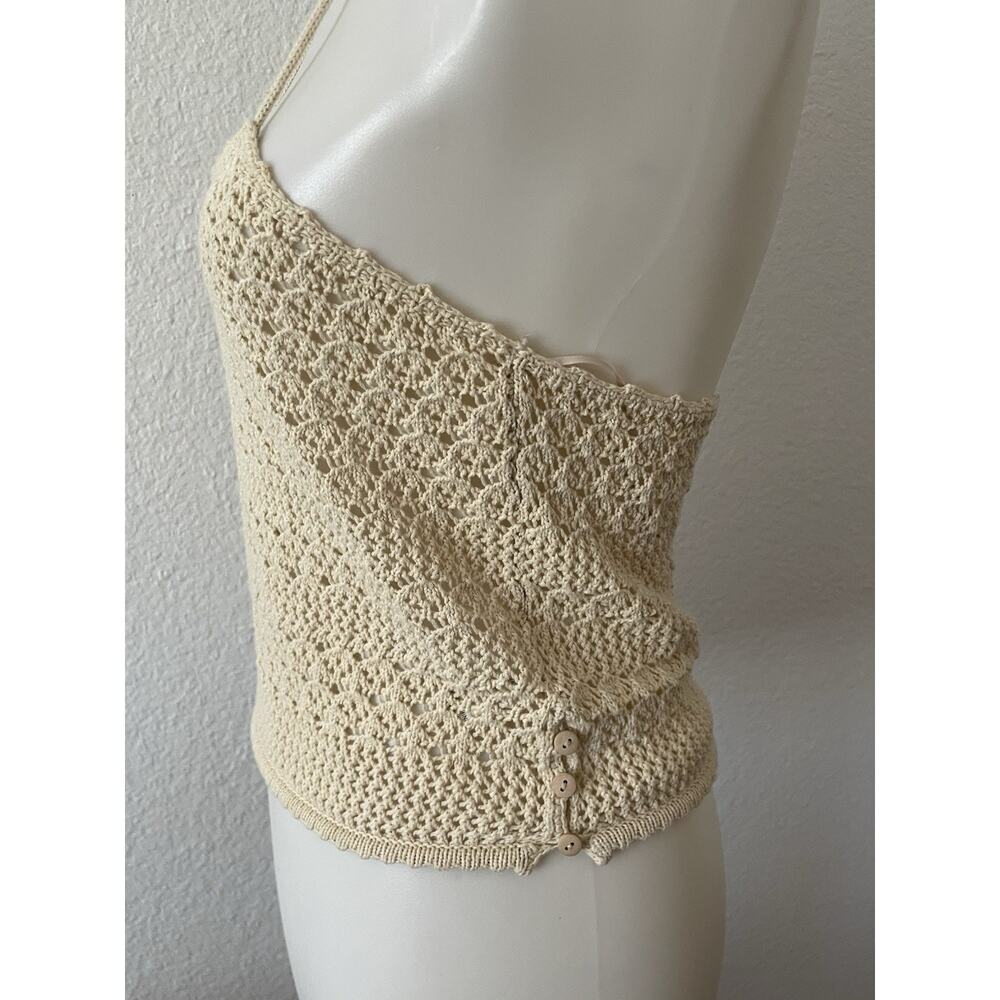 House of Harlow 1960 Halter Tank Top Pullover Stretch Knit - Picture 4 of 10